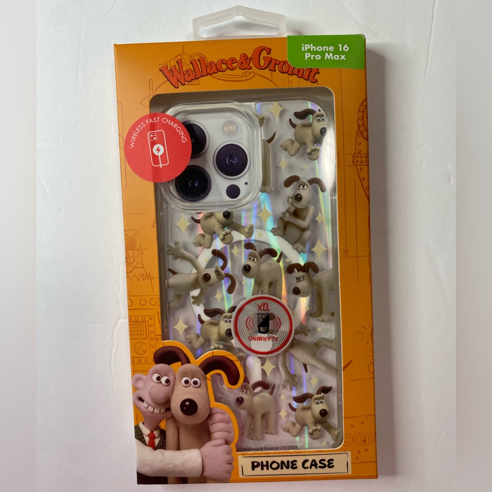 Wallace & Gromit, GROMIT Skinnydip for iPhone16 Pro Max Fast Charge RARE NIB